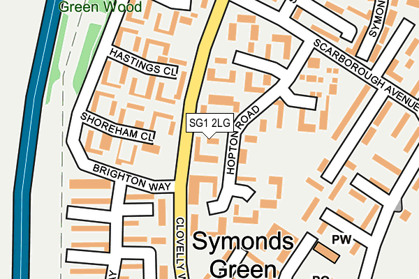 SG1 2LG map - OS OpenMap – Local (Ordnance Survey) SG1 2LG map - OS OpenMap – Local (Ordnance Survey)