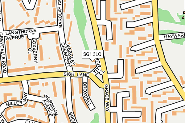 SG1 3LQ map - OS OpenMap – Local (Ordnance Survey) SG1 3LQ map - OS OpenMap – Local (Ordnance Survey)