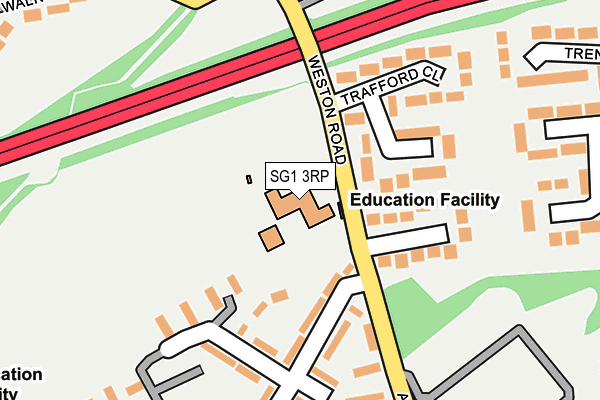 SG1 3RP map - OS OpenMap – Local (Ordnance Survey) SG1 3RP map - OS OpenMap – Local (Ordnance Survey)