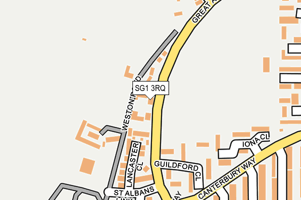 SG1 3RQ map - OS OpenMap – Local (Ordnance Survey) SG1 3RQ map - OS OpenMap – Local (Ordnance Survey)