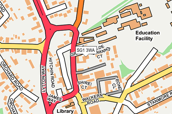 SG1 3WA map - OS OpenMap – Local (Ordnance Survey) SG1 3WA map - OS OpenMap – Local (Ordnance Survey)