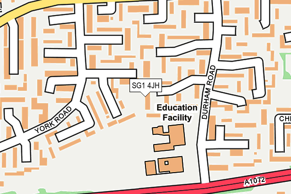 SG1 4JH map - OS OpenMap – Local (Ordnance Survey) SG1 4JH map - OS OpenMap – Local (Ordnance Survey)