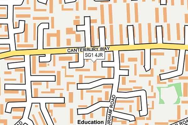 SG1 4JR map - OS OpenMap – Local (Ordnance Survey) SG1 4JR map - OS OpenMap – Local (Ordnance Survey)