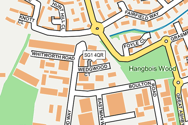 SG1 4QR map - OS OpenMap – Local (Ordnance Survey) SG1 4QR map - OS OpenMap – Local (Ordnance Survey)