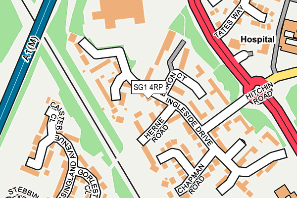 SG1 4RP map - OS OpenMap – Local (Ordnance Survey) SG1 4RP map - OS OpenMap – Local (Ordnance Survey)