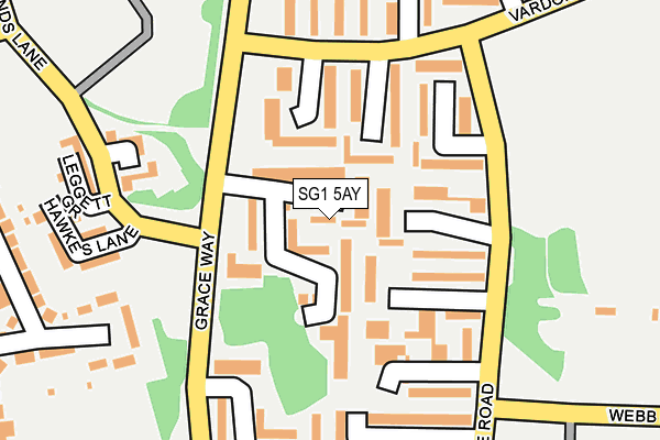 SG1 5AY map - OS OpenMap – Local (Ordnance Survey) SG1 5AY map - OS OpenMap – Local (Ordnance Survey)