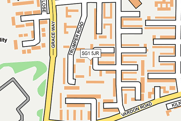 SG1 5JR map - OS OpenMap – Local (Ordnance Survey) SG1 5JR map - OS OpenMap – Local (Ordnance Survey)