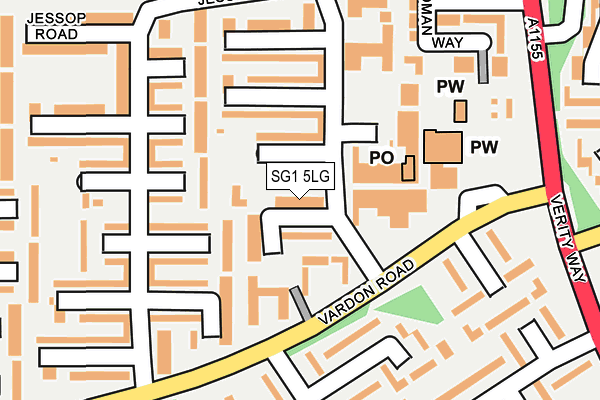SG1 5LG map - OS OpenMap – Local (Ordnance Survey) SG1 5LG map - OS OpenMap – Local (Ordnance Survey)