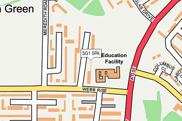SG1 5PA map - OS OpenMap – Local (Ordnance Survey) SG1 5PA map - OS OpenMap – Local (Ordnance Survey)