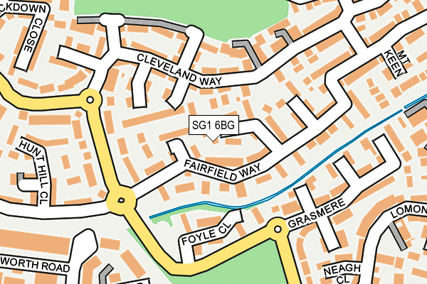 SG1 6BG map - OS OpenMap – Local (Ordnance Survey) SG1 6BG map - OS OpenMap – Local (Ordnance Survey)