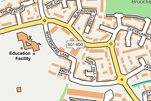 SG1 6DQ map - OS OpenMap – Local (Ordnance Survey) SG1 6DQ map - OS OpenMap – Local (Ordnance Survey)