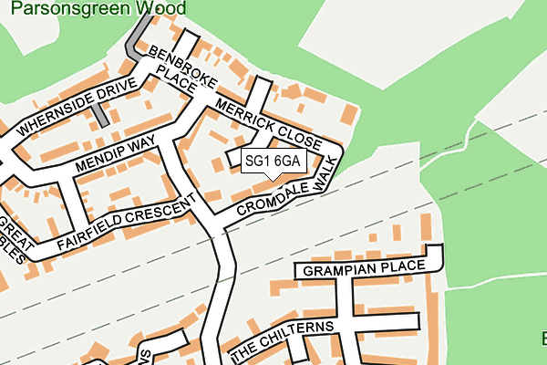 SG1 6GA map - OS OpenMap – Local (Ordnance Survey) SG1 6GA map - OS OpenMap – Local (Ordnance Survey)