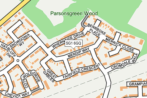SG1 6GQ map - OS OpenMap – Local (Ordnance Survey) SG1 6GQ map - OS OpenMap – Local (Ordnance Survey)