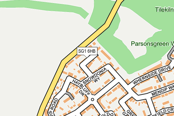 SG1 6HB map - OS OpenMap – Local (Ordnance Survey) SG1 6HB map - OS OpenMap – Local (Ordnance Survey)