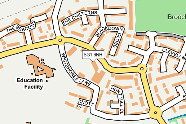 SG1 6NH map - OS OpenMap – Local (Ordnance Survey) SG1 6NH map - OS OpenMap – Local (Ordnance Survey)
