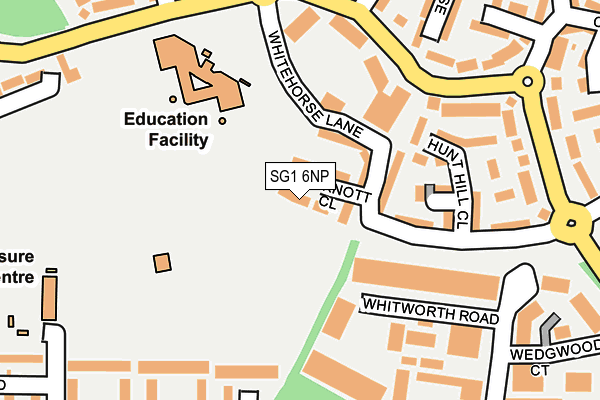 SG1 6NP map - OS OpenMap – Local (Ordnance Survey) SG1 6NP map - OS OpenMap – Local (Ordnance Survey)