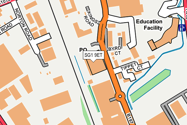 SG1 9ET map - OS OpenMap – Local (Ordnance Survey) SG1 9ET map - OS OpenMap – Local (Ordnance Survey)