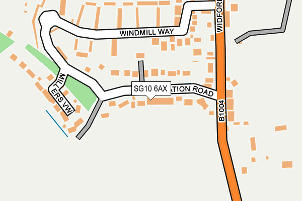 SG10 6AX map - OS OpenMap – Local (Ordnance Survey) SG10 6AX map - OS OpenMap – Local (Ordnance Survey)