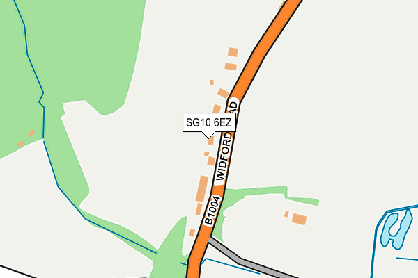 SG10 6EZ map - OS OpenMap – Local (Ordnance Survey)