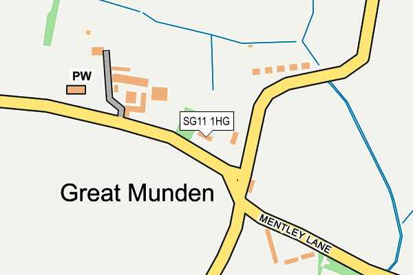 SG11 1HG map - OS OpenMap – Local (Ordnance Survey) SG11 1HG map - OS OpenMap – Local (Ordnance Survey)