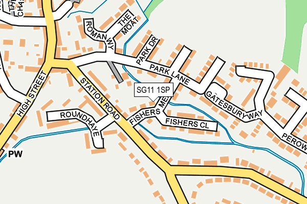 SG11 1SP map - OS OpenMap – Local (Ordnance Survey) SG11 1SP map - OS OpenMap – Local (Ordnance Survey)