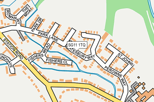 SG11 1TQ map - OS OpenMap – Local (Ordnance Survey) SG11 1TQ map - OS OpenMap – Local (Ordnance Survey)