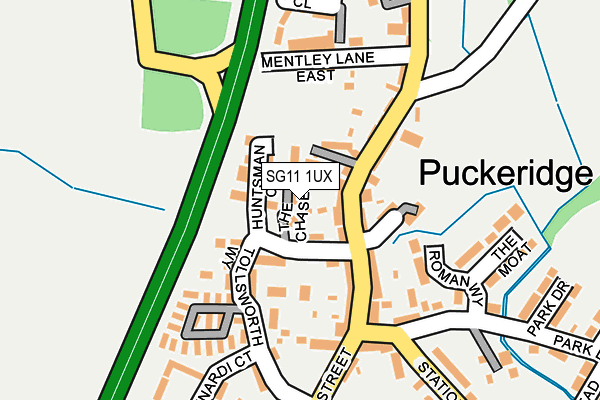 SG11 1UX map - OS OpenMap – Local (Ordnance Survey) SG11 1UX map - OS OpenMap – Local (Ordnance Survey)
