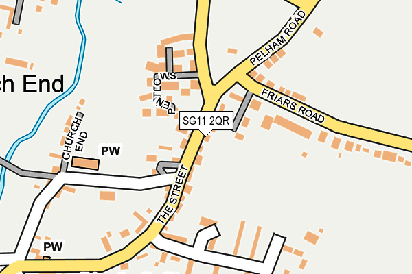 SG11 2QR map - OS OpenMap – Local (Ordnance Survey) SG11 2QR map - OS OpenMap – Local (Ordnance Survey)