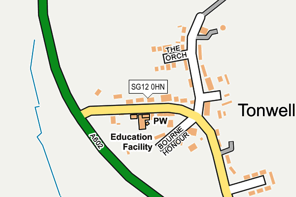 SG12 0HN map - OS OpenMap – Local (Ordnance Survey)
