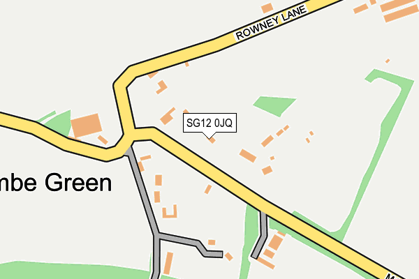 SG12 0JQ map - OS OpenMap – Local (Ordnance Survey) SG12 0JQ map - OS OpenMap – Local (Ordnance Survey)