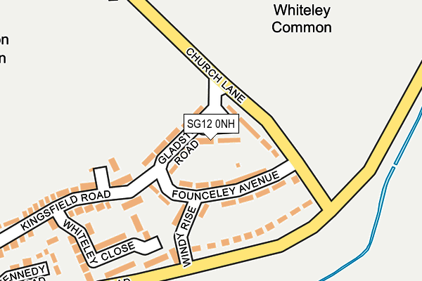SG12 0NH map - OS OpenMap – Local (Ordnance Survey) SG12 0NH map - OS OpenMap – Local (Ordnance Survey)