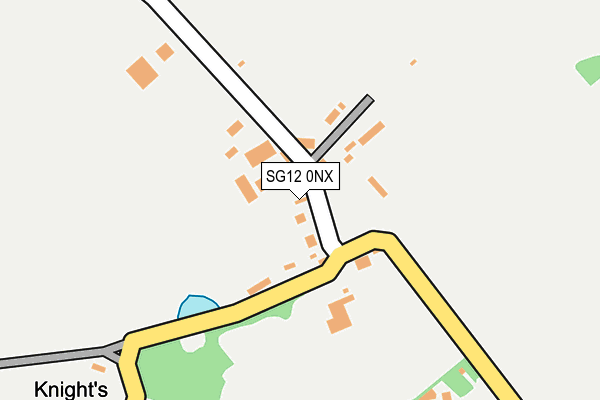 SG12 0NX map - OS OpenMap – Local (Ordnance Survey) SG12 0NX map - OS OpenMap – Local (Ordnance Survey)