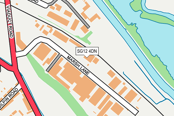 SG12 4DN map - OS OpenMap – Local (Ordnance Survey) SG12 4DN map - OS OpenMap – Local (Ordnance Survey)