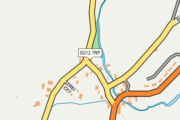 SG12 7RP map - OS OpenMap – Local (Ordnance Survey) SG12 7RP map - OS OpenMap – Local (Ordnance Survey)