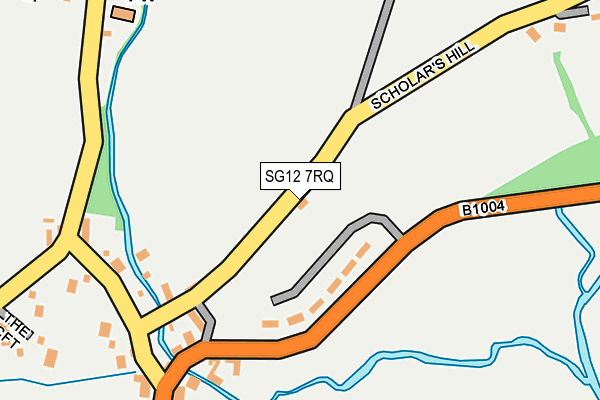 SG12 7RQ map - OS OpenMap – Local (Ordnance Survey) SG12 7RQ map - OS OpenMap – Local (Ordnance Survey)