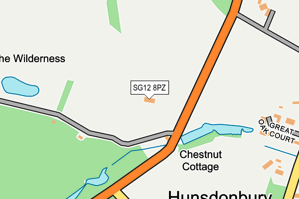 SG12 8PZ map - OS OpenMap – Local (Ordnance Survey) SG12 8PZ map - OS OpenMap – Local (Ordnance Survey)