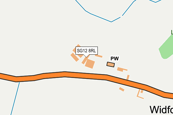 SG12 8RL map - OS OpenMap – Local (Ordnance Survey) SG12 8RL map - OS OpenMap – Local (Ordnance Survey)