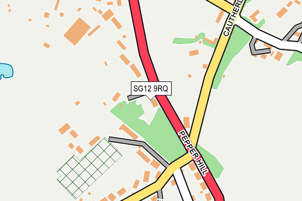 SG12 9RQ map - OS OpenMap – Local (Ordnance Survey) SG12 9RQ map - OS OpenMap – Local (Ordnance Survey)