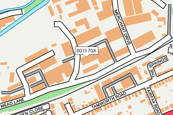 SG13 7GX map - OS OpenMap – Local (Ordnance Survey) SG13 7GX map - OS OpenMap – Local (Ordnance Survey)