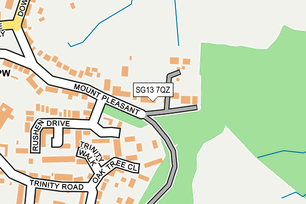SG13 7QZ map - OS OpenMap – Local (Ordnance Survey)