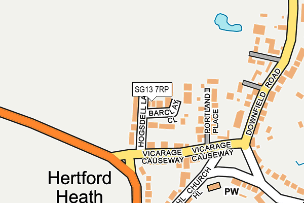 SG13 7RP map - OS OpenMap – Local (Ordnance Survey)