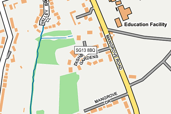 SG13 8BQ map - OS OpenMap – Local (Ordnance Survey) SG13 8BQ map - OS OpenMap – Local (Ordnance Survey)