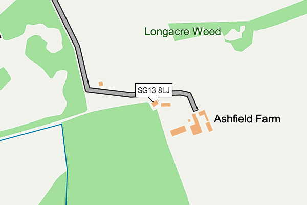 SG13 8LJ map - OS OpenMap – Local (Ordnance Survey) SG13 8LJ map - OS OpenMap – Local (Ordnance Survey)
