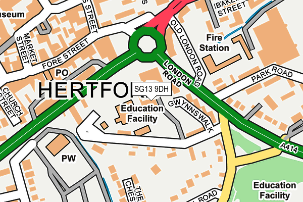 SG13 9DH map - OS OpenMap – Local (Ordnance Survey) SG13 9DH map - OS OpenMap – Local (Ordnance Survey)