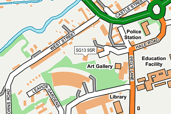SG13 9SR map - OS OpenMap – Local (Ordnance Survey) SG13 9SR map - OS OpenMap – Local (Ordnance Survey)
