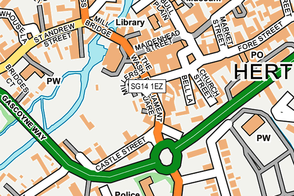 SG14 1EZ map - OS OpenMap – Local (Ordnance Survey) SG14 1EZ map - OS OpenMap – Local (Ordnance Survey)