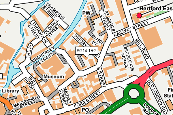 SG14 1RG map - OS OpenMap – Local (Ordnance Survey) SG14 1RG map - OS OpenMap – Local (Ordnance Survey)