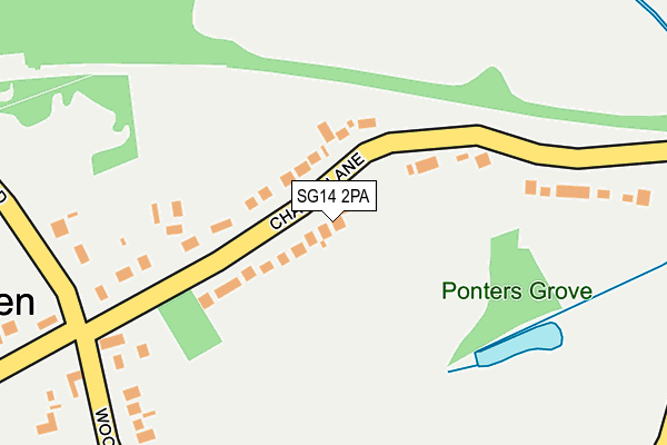 SG14 2PA map - OS OpenMap – Local (Ordnance Survey) SG14 2PA map - OS OpenMap – Local (Ordnance Survey)