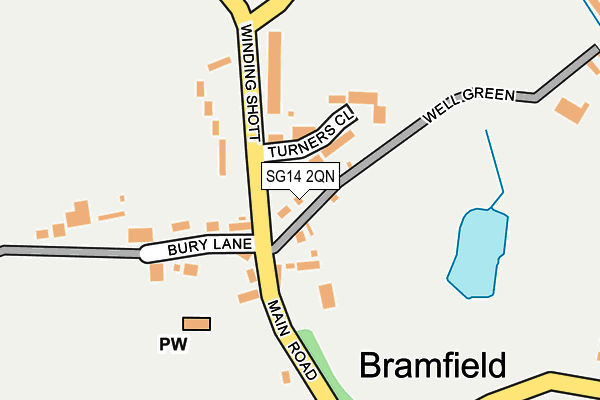 SG14 2QN map - OS OpenMap – Local (Ordnance Survey) SG14 2QN map - OS OpenMap – Local (Ordnance Survey)