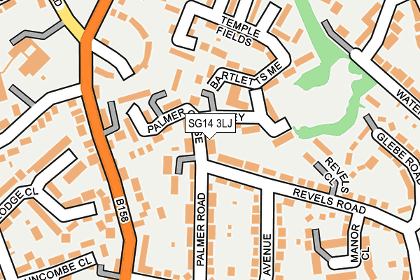SG14 3LJ map - OS OpenMap – Local (Ordnance Survey) SG14 3LJ map - OS OpenMap – Local (Ordnance Survey)